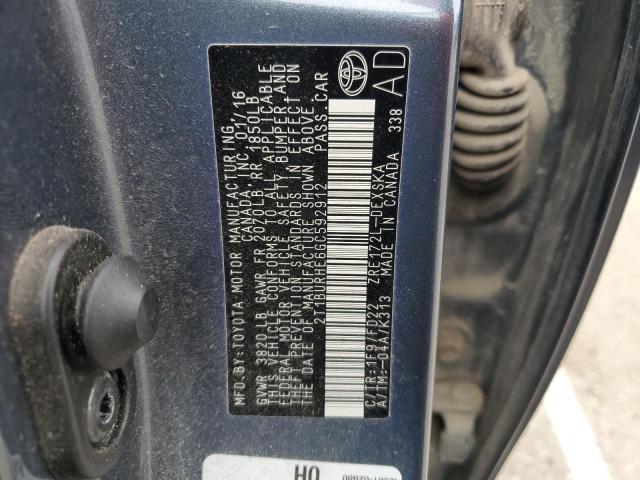 2016 TOYOTA COROLLA L - 2T1BURHE6GC592912
