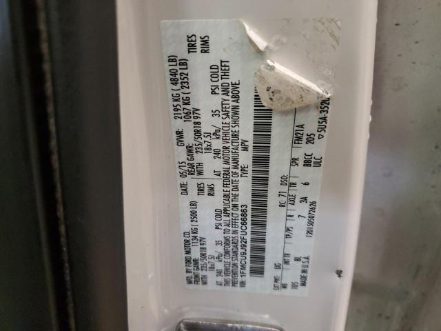 2015 Ford Escape Titanium VIN: 1FMCU9J92FUC66863 Lot: 45837304