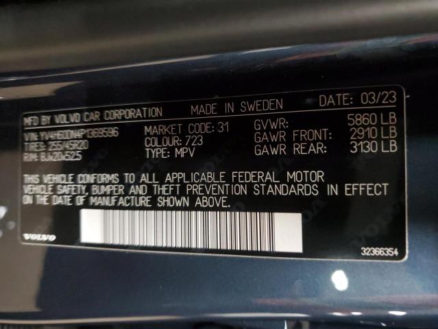 2023 VOLVO XC60 PLUS YV4H60DN4P1369596