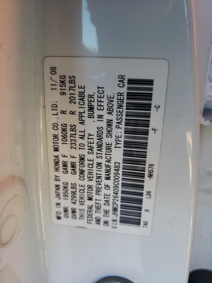 JHMCP26409C009483 2009 Honda Accord Lxp