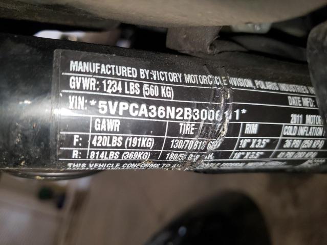 2011 VICTORY MOTORCYCLES KINGPIN 8- 5VPCA36N2B3006111