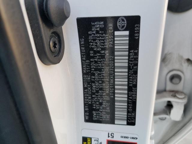 2020 TOYOTA CAMRY LE - 4T1C11AK4LU320012