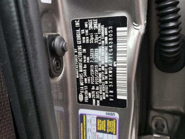 2014 Kia Sorento Sx VIN: 5XYKWDA71EG438053 Lot: 45357534