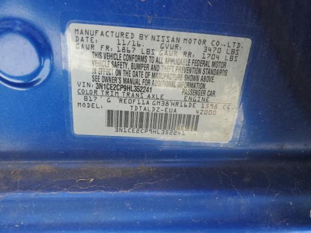 2017 Nissan Versa Note S VIN: 3N1CE2CP9HL352241 Lot: 45505574