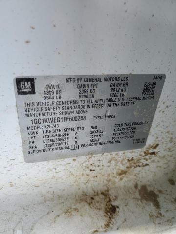 2015 CHEVROLET SILVER1500 1GC1KWEG1FF605268