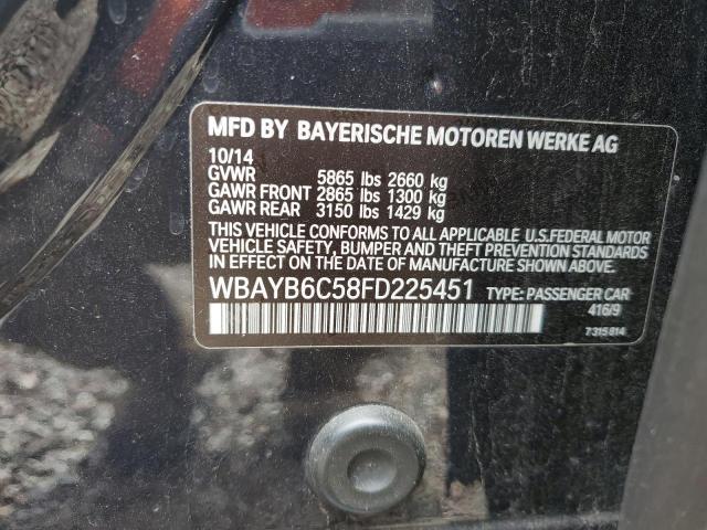 2015 BMW 750 XI WBAYB6C58FD225451