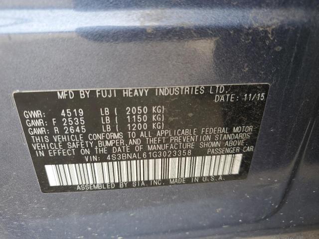 2016 SUBARU LEGACY 2.5 - 4S3BNAL61G3023358