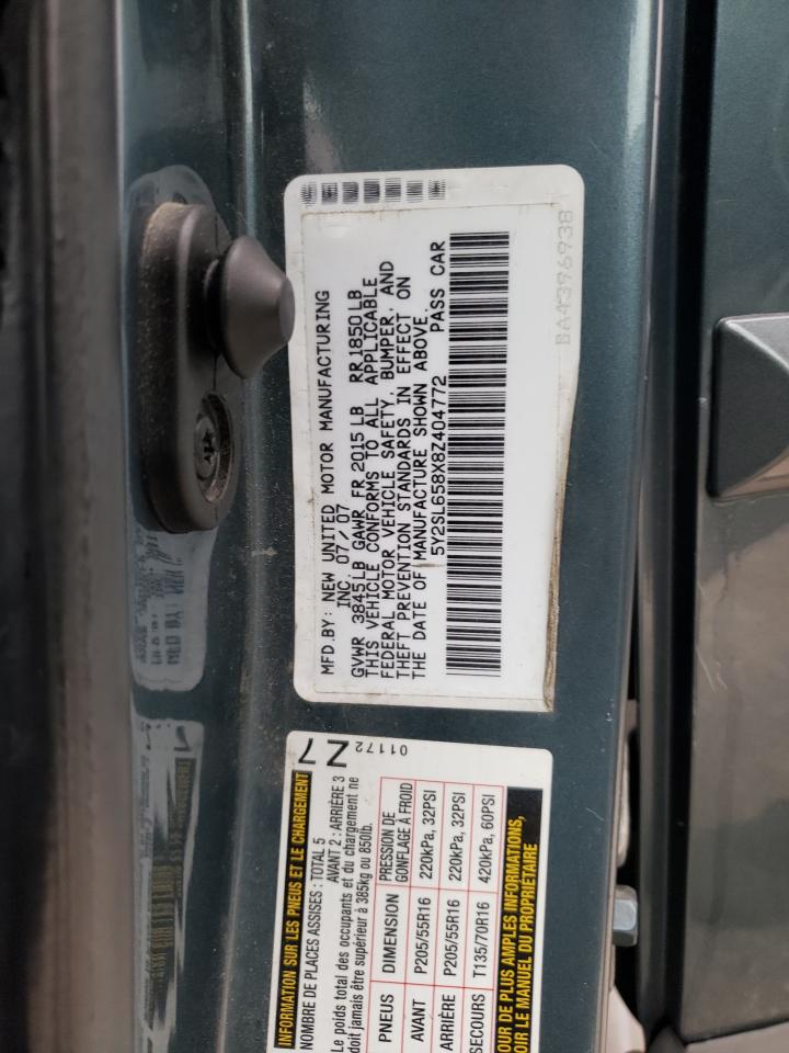 5Y2SL658X8Z404772 2008 Pontiac Vibe