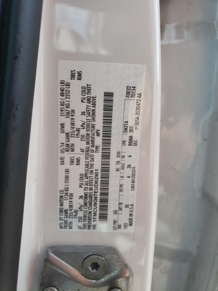 1FMCU9G97EUD62901 2014 Ford Escape Se