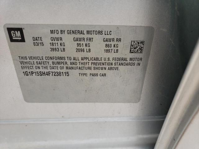 2015 CHEVROLET CRUZE L - 1G1P15SH4F7238115