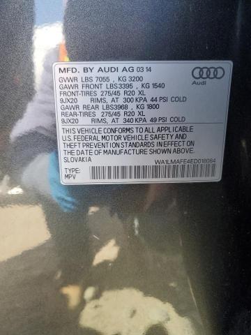 2014 Audi Q7 Premium Plus VIN: WA1LMAFE4ED018084 Lot: 46160734