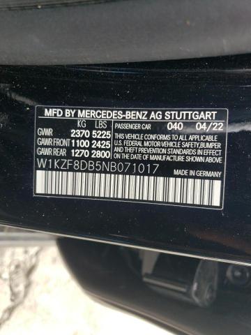 2022 Mercedes-Benz E 350 VIN: W1KZF8DB5NB071017 Lot: 45200644