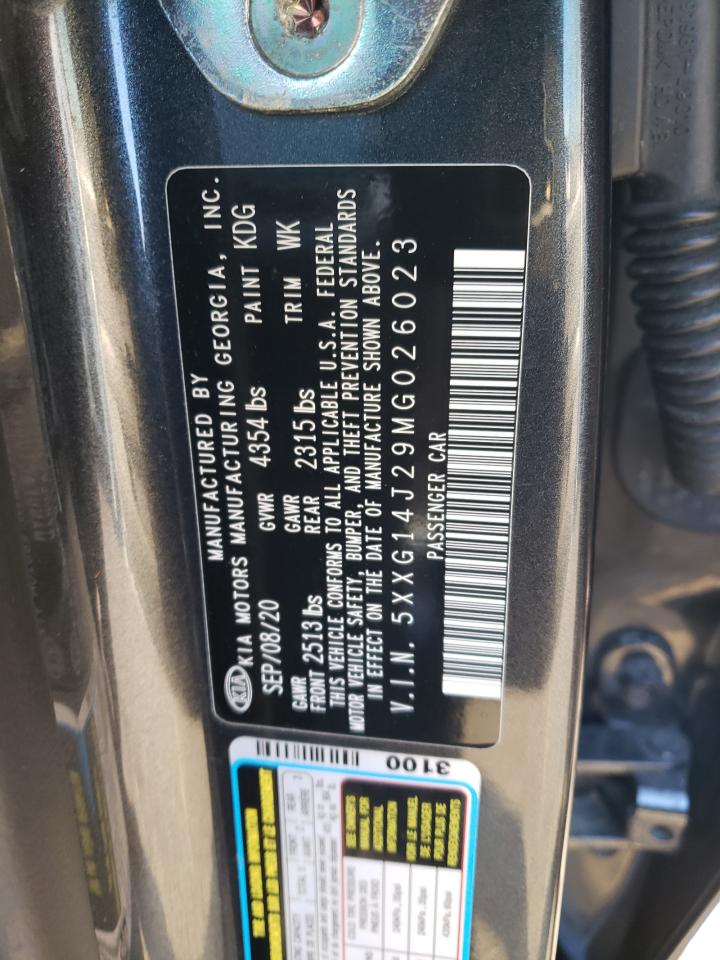 5XXG14J29MG026023 2021 Kia K5 Lxs