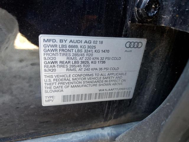 VIN WA1LAAF77JD031321 2018 Audi Q7, Premium Plus no.12