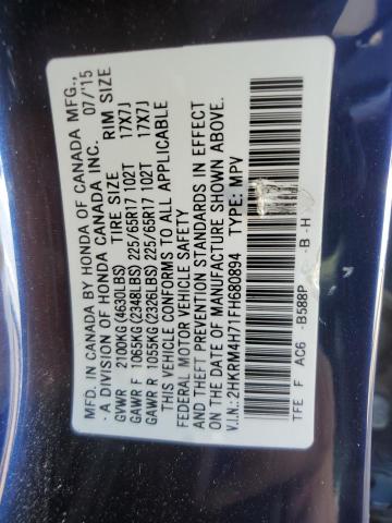 2015 HONDA CRV 2HKRM4H71FH680894