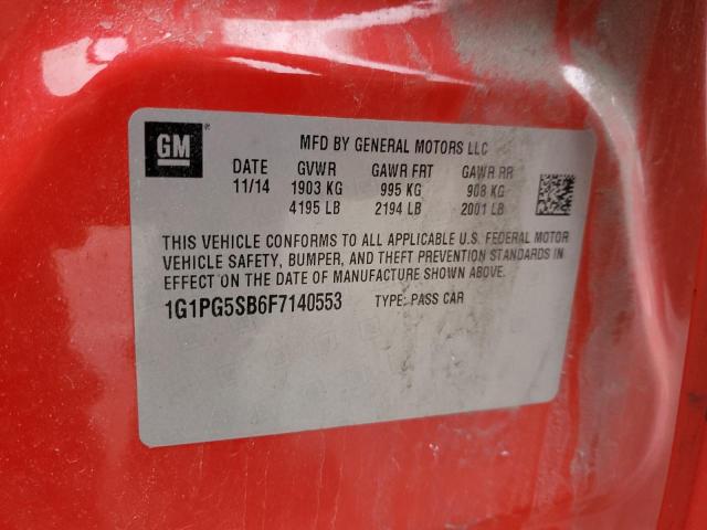 2015 CHEVROLET CRUZE LTZ - 1G1PG5SB6F7140553