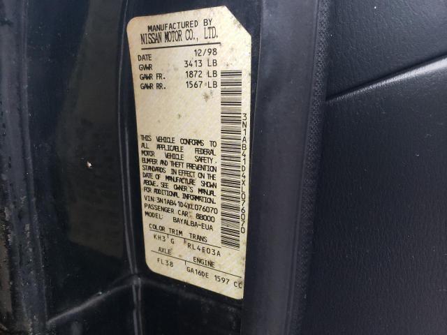 1999 Nissan Sentra Base VIN: 3N1AB41D4XL076070 Lot: 61699404