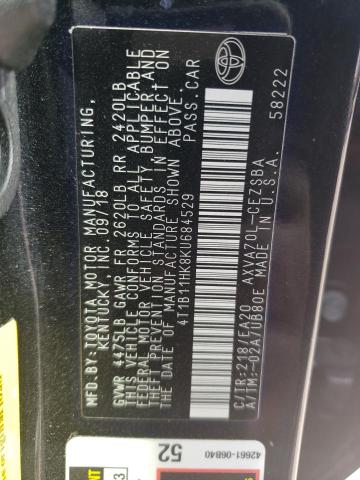 2019 TOYOTA CAMRY L - 4T1B11HK8KU684529