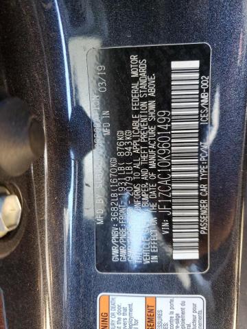 2019 SUBARU BRZ LIMITE JF1ZCAC10K9601499