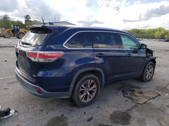 VIN 5TDKKRFH9ES009207 2014 Toyota Highlander, Xle no.3