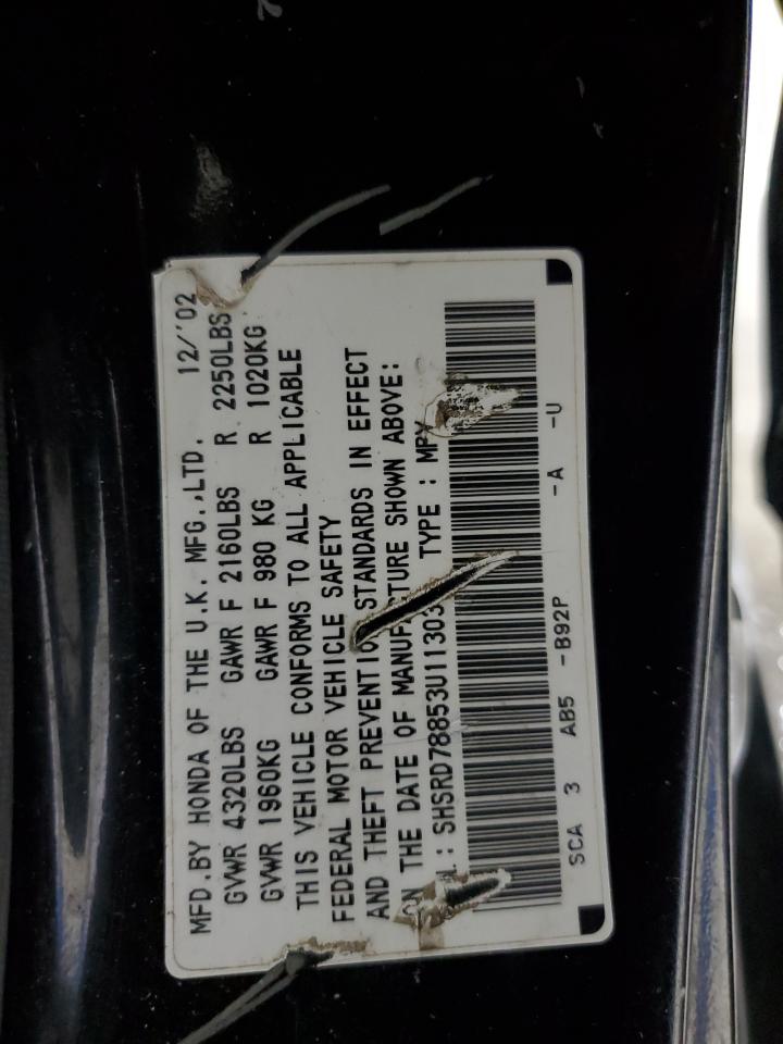 SHSRD78853U113035 2003 Honda Cr-V Ex