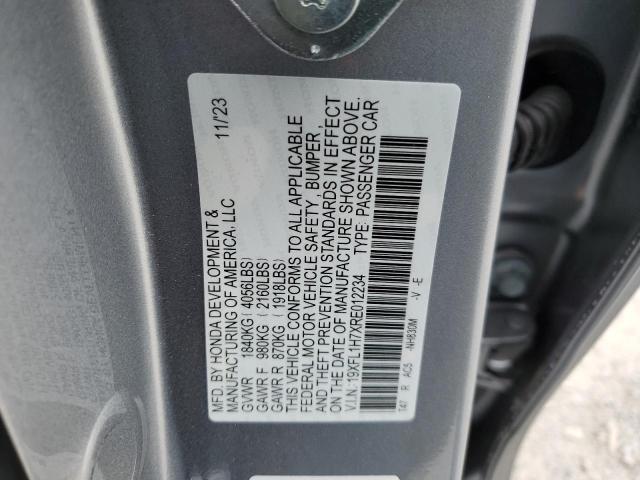 19XFL1H7XRE012234 Honda Civic EXL 12