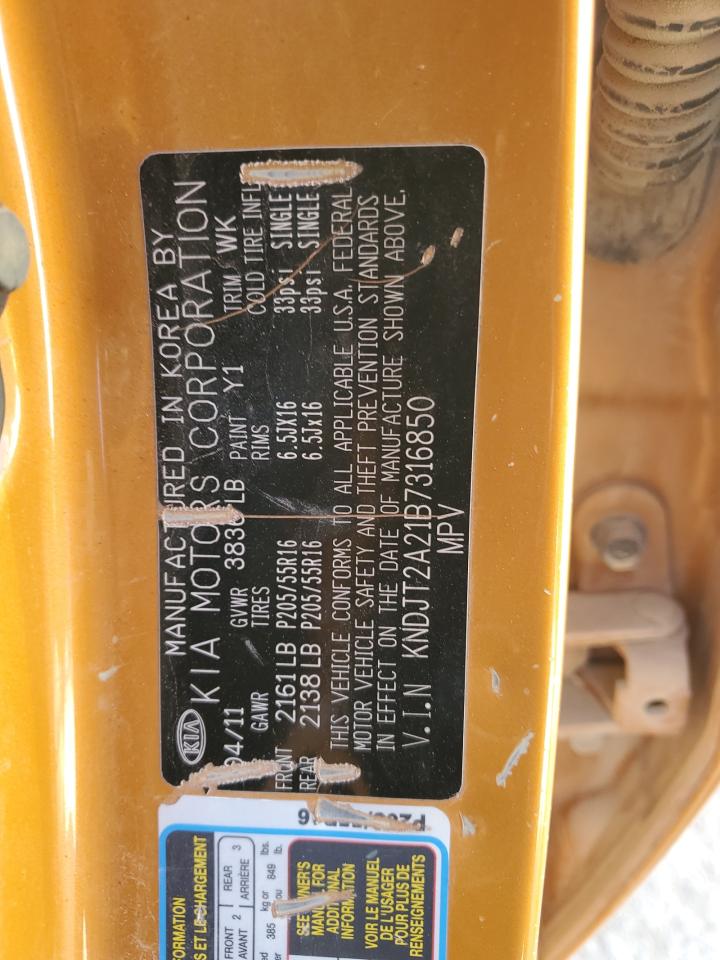 KNDJT2A21B7316850 2011 Kia Soul +