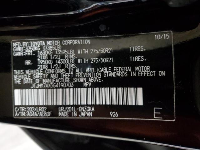 JTJHY7AX5G4190703 2016 Lexus Lx 570