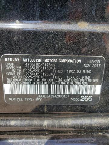 2018 Mitsubishi Outlander 2.4L(VIN: JA4AD3A39JZ030107