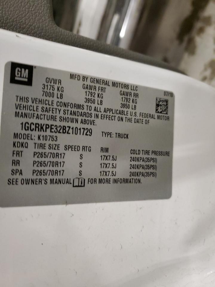 1GCRKPE32BZ101729 2011 Chevrolet Silverado K1500