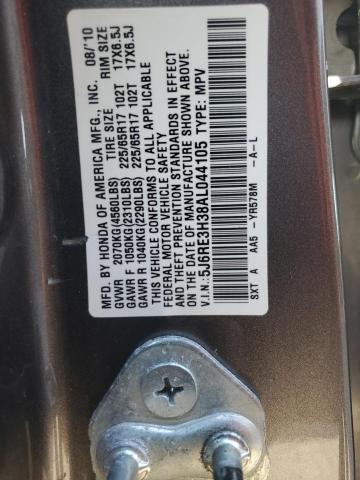 2010 Honda Cr-V Lx VIN: 5J6RE3H38AL044105 Lot: 48645254