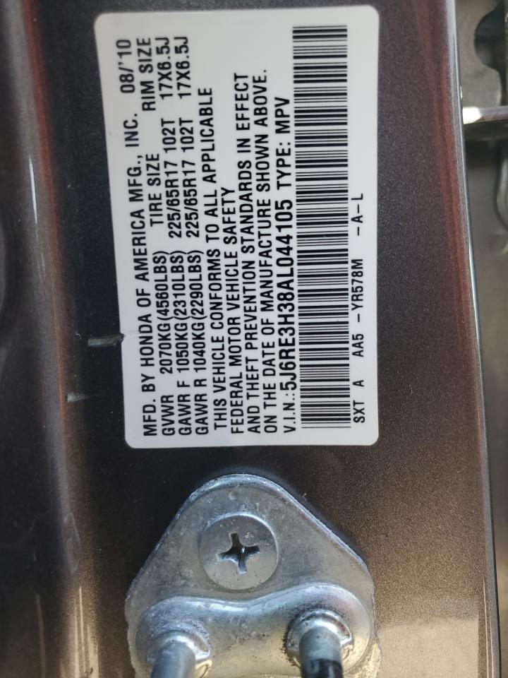 5J6RE3H38AL044105 2010 Honda Cr-V Lx