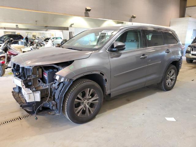 VIN 5TDJKRFH0ES054418 2014 Toyota Highlander, Xle no.1