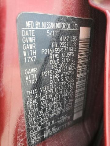 2011 Nissan Juke S VIN: JN8AF5MV3BT023025 Lot: 48933334