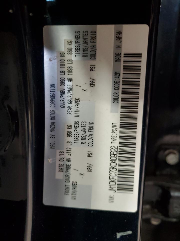 JM1DKFC73K0409622 2019 Mazda Cx-3 Touring