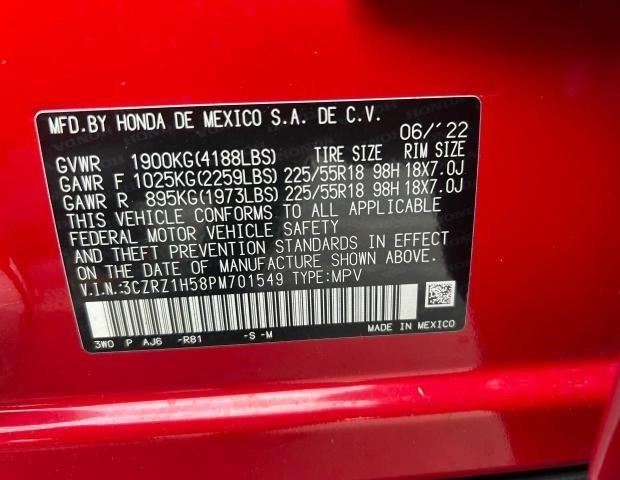 3CZRZ1H58PM701549 2023 Honda Hr-V Sport