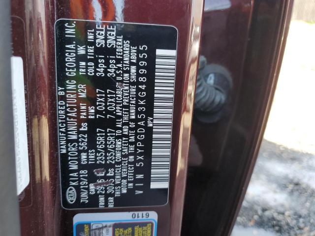 2019 KIA SORENTO LX - 5XYPGDA53KG489955