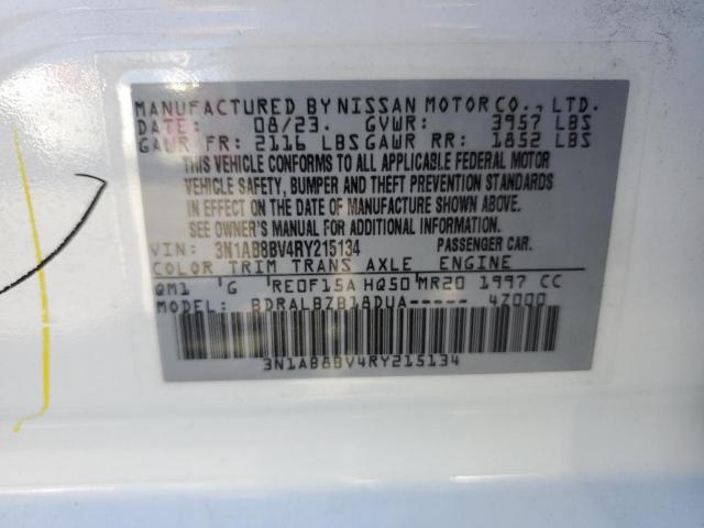 VIN 3N1AB8BV4RY215134 2024 Nissan Sentra, S no.12