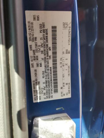 2017 FORD ESCAPE SE - 1FMCU0GD8HUC60494