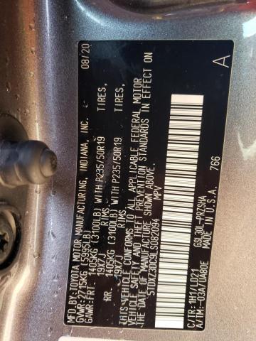 2020 TOYOTA SIENNA SE 5TDXZ3DC9LS082094