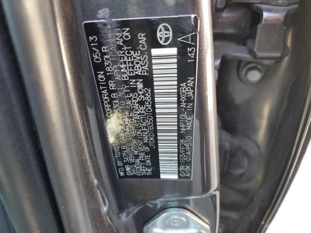 2013 Toyota Prius C VIN: JTDKDTB35D1045862 Lot: 47334874