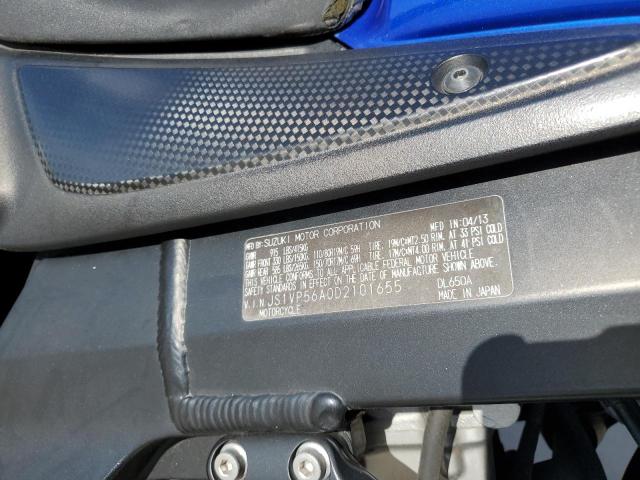 2013 SUZUKI DL650 A JS1VP56A0D2101655