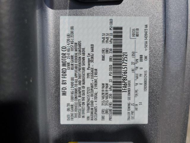 2020 FORD MUSTANG GT - 1FA6P8CF6L5172521