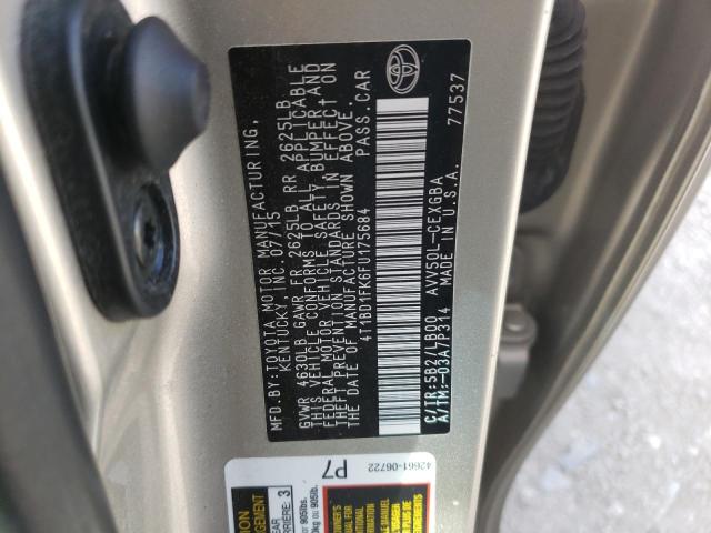 2015 TOYOTA CAMRY HYBR - 4T1BD1FK6FU175684