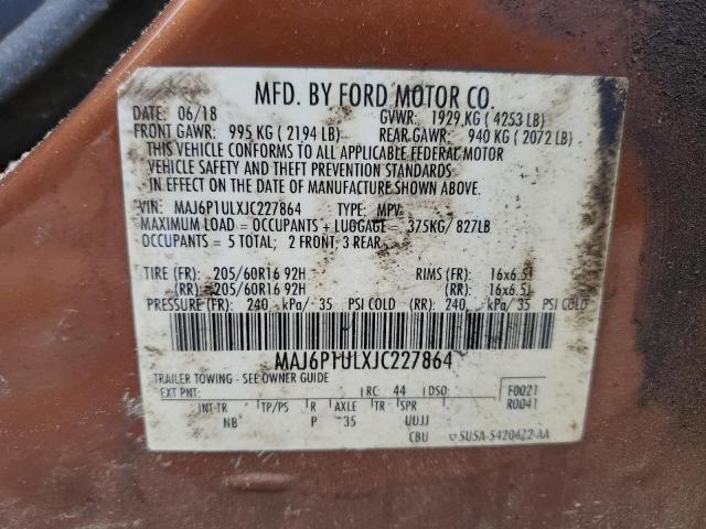 2018 FORD ECOSPORT S - MAJ6P1ULXJC227864