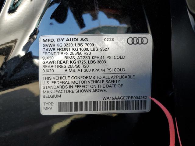 2024 AUDI Q8 E-TRON - WA15AAGE7RB004262