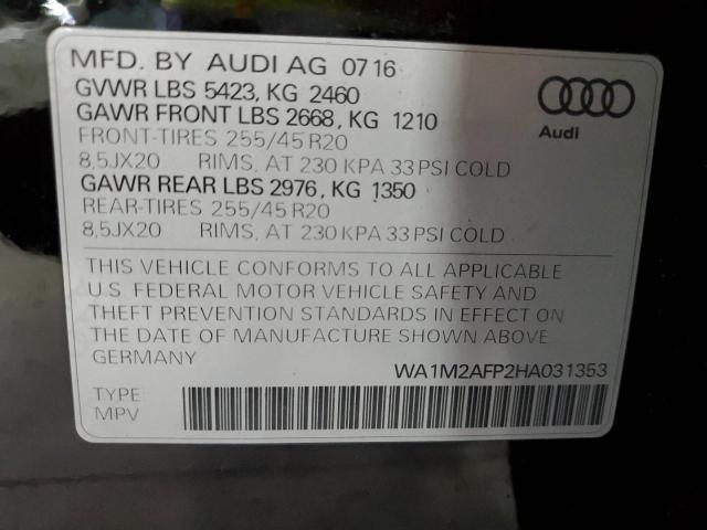 VIN WA1M2AFP2HA031353 2017 Audi Q5, Premium Plus no.12