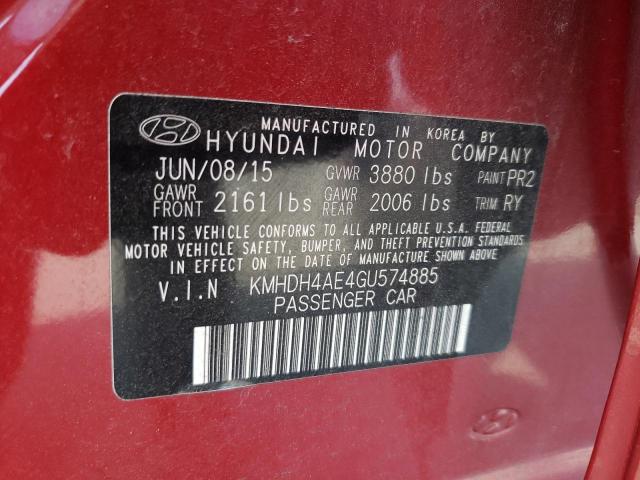 2016 HYUNDAI ELANTRA SE - KMHDH4AE4GU574885