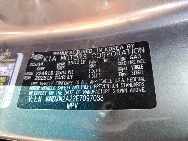 2014 Kia Soul VIN: KNDJN2A22E7097038 Lot: 47746964