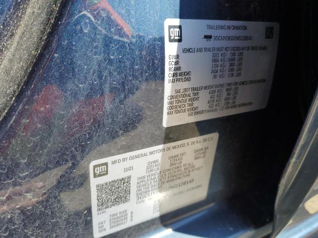 2022 CHEVROLET SILVERADO - 3GCUYDED2NG128143